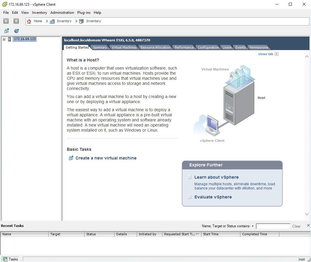 Deploying the OVF file using VMware vSphere client FortiDeceptor